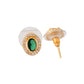 Jewels Nest Elegant Gold-Polished Green Stone Earring & Pendant Set – Royal Jewelry for Women | Swadesiicart