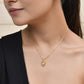 Jewels Nest Elegant Gold-Polished Couple Pendant Set | Swadesiicart