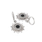 Jewels Nest Stainless Steel Evil Eye Sunburst Dangle Earrings with Crystal Embellishments - Swadesiicart