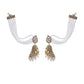 Jewels Nest Grand Traditional Gold and Pearl Jhumka Earrings with Kundan and Layered Pearl Strings - Swadesiicart