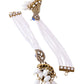 Jewels Nest Grand Traditional Gold and Pearl Jhumka Earrings with Kundan and Layered Pearl Strings - Swadesiicart