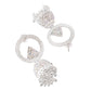 Jewels Nest Silver-Plated Crystal Embellished Jhumka Earrings with Circular Hoops - Swadesiicart