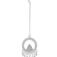 Jewels Nest Silver-Plated Crystal Embellished Jhumka Earrings with Circular Hoops - Swadesiicart