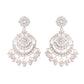 Jewels Nest Silver-Plated Grand Chandbali Earrings with Pearl and Kundan Work - Swadesiicart