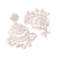 Jewels Nest Silver-Plated Grand Chandbali Earrings with Pearl and Kundan Work - Swadesiicart