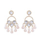 Jewels Nest Gold-Polished Hoop Earrings with Kundan and Pearl Hangings - Swadesiicart