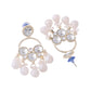 Jewels Nest Gold-Polished Hoop Earrings with Kundan and Pearl Hangings - Swadesiicart
