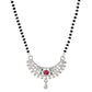 Jewels Nest Elegant Silver-Plated Mangal Sutra with Floral Crystal Pendant | Swadesiicart