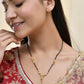 Jewels Nest Traditional Gold-Polished Double-Strand Mangal Sutra | Swadesiicart