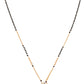 Jewels Nest Elegant Floral Pendant Gold-Polished Mangal Sutra | Swadesiicart