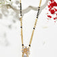 Jewels Nest Elegant Floral Pendant Gold-Polished Mangal Sutra | Swadesiicart