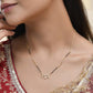 Jewels Nest Sleek Crystal Drop Gold-Polished Mangal Sutra | Swadesiicart