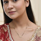Jewels Nest Sleek Crystal Drop Gold-Polished Mangal Sutra | Swadesiicart