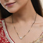 Jewels Nest Elegant Swirl Gold-Polished Mangal Sutra | Swadesiicart
