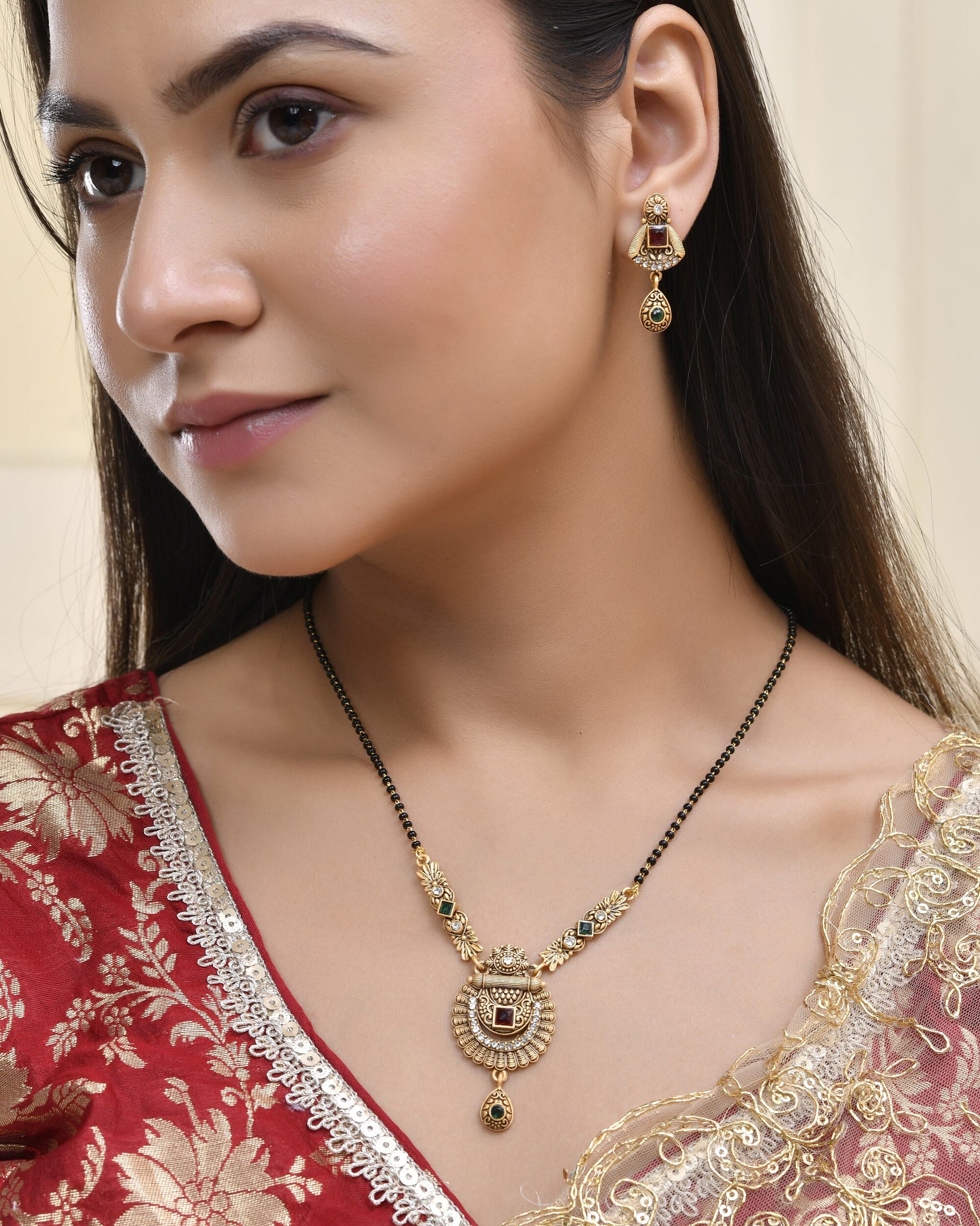 Jewels Nest Royal Heritage Antique Mangal Sutra | Swadesiicart
