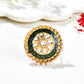 Jewels Nest Exquisite Kundan Meenakari Gold-Polished Rings | Swadesiicart