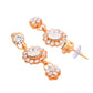 Jewels Nest Glamorous Gold-Plated Crystal Bridal Necklace Set with Earrings & Maang Tikka - Swadesiicart