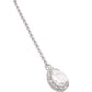 Jewels Nest Elegant Silver-Tone Crystal Drop Necklace for Weddings & Party Wear - Swadesiicart