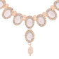 Jewels Nest Elegant White Stone & Pearl Choker Necklace Set with Earrings – Bridal & Festive Wear - Swadesiicart