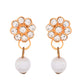 Jewels Nest Gold-Plated American Diamond Studded & Beaded Choker Jewellery Set - Swadesiicart