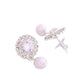 Jewels Nest American Diamond-Studded & Pearl Droplet Silver Choker Set - Swadesiicart