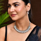 Jewels Nest Silver-Plated AD Studded Traditional Necklace Set for Women - Swadesiicart