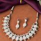 Jewels Nest Silver-Plated AD Studded Traditional Necklace Set for Women - Swadesiicart
