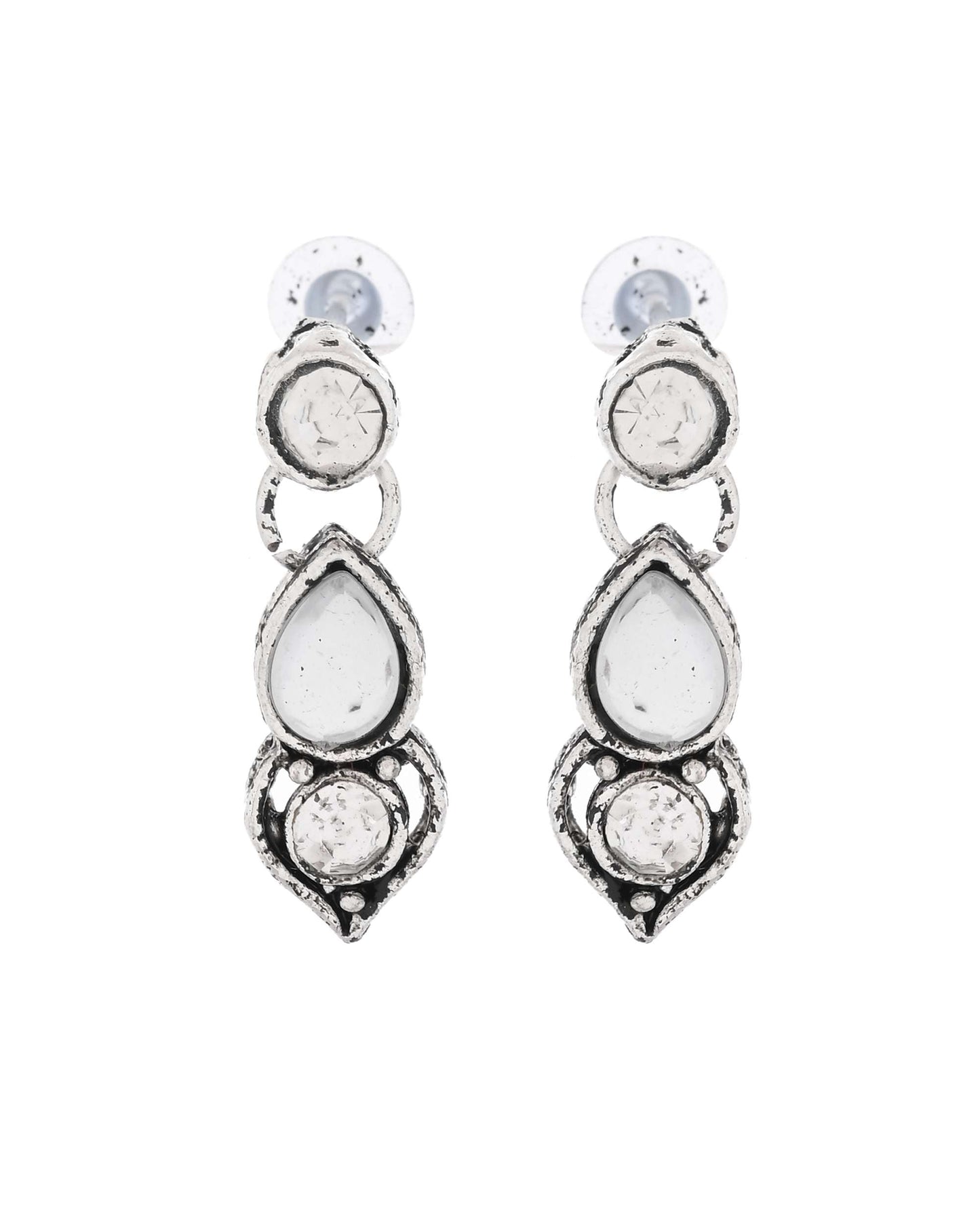 Jewels Nest Oxidised Silver-Plated Bridal Choker Jewellery Set - Swadesiicart