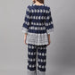 Jainish Women's Embroidered and Sequin work Co-ords - Navy Blue - Swadesiicart