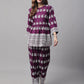 Jainish Women's Embroidered and Sequin work Co-ords - Purple - Swadesiicart