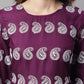 Jainish Women's Embroidered and Sequin work Co-ords - Purple - Swadesiicart