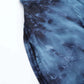 Jainish Women's Navy Blue Tie Dye Printed Rayon Kaftan Tunic With Trousers - Swadesiicart