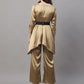 Jainish Women's stylish Co-ords with belt - JGolden - Swadesiicart