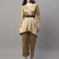 Jainish Women's stylish Co-ords with belt - JGolden - Swadesiicart
