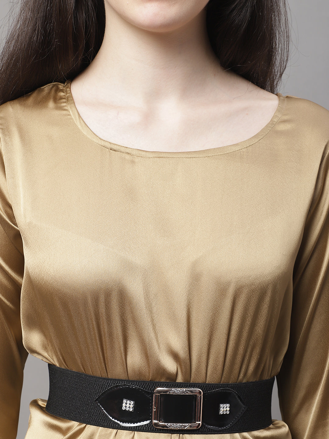 Jainish Women's stylish Co-ords with belt - JGolden - Swadesiicart