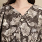 Jainish Women's Brown Printed Crop Top With Palazzos - Swadesiicart