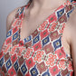 Jainish Women's WoDigital Printed Crop Top and Jacket Set - Red - Swadesiicart