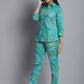Jainish Women's WoGreen Printed Shirt and Trouser Co-ords Set - Swadesiicart