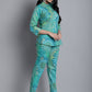 Jainish Women's WoGreen Printed Shirt and Trouser Co-ords Set - Swadesiicart