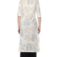 Janasya Off White Cotton Foil Print Straight kurta - Swadesiicart