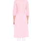 Janasya Pink Cotton Floral Print Straight kurta - Swadesiicart