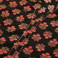 Janasya Women's Black Cotton Floral Print Regular Top | Swadesiicart