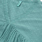 Indian Clothing Janasya Women's Green Poly Chiffon Self Design Casual Flared kurta - Swadesiicart