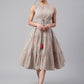 Janasya Women's Mint Green Cotton Floral Printed Tiered Western Dress | Swadesiicart