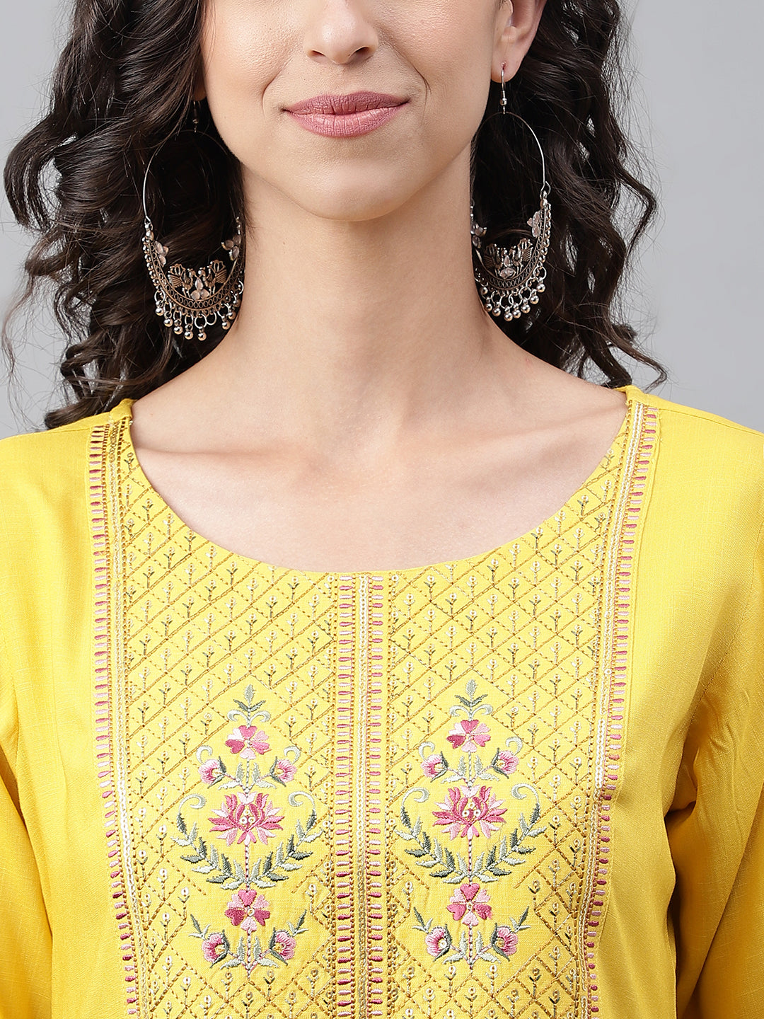 Janasya Women's Mustard Poly Rayon Solid Casual Straight Kurta - Swadesiicart