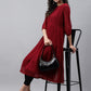 Janasya Women's Maroon Dobby Chiffon Self Design Casual Flared Kurta | Swadesiicart