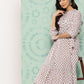 Janasya Women's White Cotton Floral Printed Gathered Casual Dress | Swadesiicart