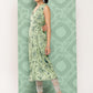 Janasya Women's Light Green Crepe Digital Printed Casual Angrakha Kurta | Swadesiicart