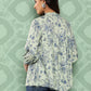 Janasya Women's Light Green Crepe Digital Print Casual Empire Top | Swadesiicart