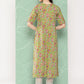 Janasya Women's Green Cotton Floral Printed Casual Straight Kurta | Swadesiicart